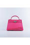 Hermes Kelly 32cm Shoulder Bags Rosy Grainy Leather Silver  Replica