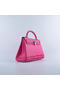 Hermes Kelly 32cm Shoulder Bags Rosy Grainy Leather Silver  Replica