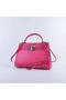 Hermes Kelly 32cm Shoulder Bags Rosy Grainy Leather Silver  Replica
