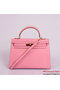 Hermes Kelly 32cm Handle Bag Pink Togo Leather Gold Replica