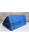 Hermes Kelly 35cm Handle Bag Blue Ostrich Leather Gold Replica