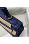 Hermes Kelly Bag Original Leather Ostrich Skin H5600 Dark Blue  Replica
