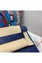 Hermes Kelly Bag Original Leather Ostrich Skin H5600 Dark Blue  Replica