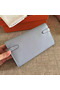 Hermes Kelly Classic Long Wallet In Ciel Epsom Leather  Replica