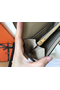Hermes Kelly Classic Long Wallet In Grey Epsom Leather  Replica
