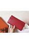 Hermes Kelly Classic Long Wallet In Red Epsom Leather  Replica