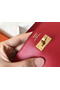 Hermes Kelly Classic Long Wallet In Red Epsom Leather  Replica