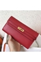 Hermes Kelly Classic Long Wallet In Red Epsom Leather  Replica