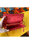 Hermes Kelly Classique To Go Wallet In Rose Lipstick Epsom Calfskin  Replica