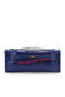 Hermes Kelly Clutch Bag Croco Leather K1002 Blue  Replica