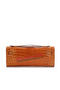 Hermes Kelly Clutch Bag Croco Leather K1002 Brown  Replica