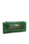 Hermes Kelly Clutch Bag Croco Leather K1002 Green  Replica