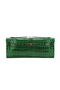 Hermes Kelly Clutch Bag Croco Leather K1002 Green  Replica