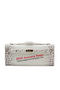 Hermes Kelly Clutch Bag Croco Leather K1002 OffWhite  Replica