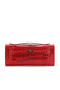 Hermes Kelly Clutch Bag Croco Leather K1002 Red  Replica
