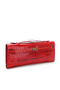 Hermes Kelly Clutch Bag Croco Leather K1002 Red  Replica
