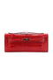 Hermes Kelly Clutch Bag Croco Leather K1002 Red  Replica