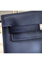 Hermes Kelly Danse Handmade Bag In Blue Swift Leather  Replica