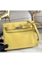 Hermes Kelly Danse Handmade Bag In Jaune Swift Leather  Replica