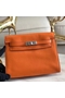 Hermes Kelly Danse Handmade Bag In Orange Swift Leather  Replica