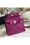 Hermes Kelly Danse Handmade Bag In Rose Purple Swift Leather  Replica