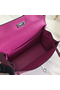 Hermes Kelly Danse Handmade Bag In Rose Purple Swift Leather  Replica