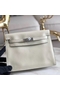 Hermes Kelly Danse Handmade Bag In White Swift Leather  Replica