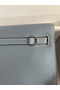 Hermes Kelly Danse II Bag In Blue Lin Evercolor Calfskin  Replica