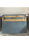 Hermes Kelly Danse II Bag In Blue Lin Evercolor Calfskin  Replica