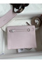 Hermes Kelly Danse II Bag In Mauve Pale Evercolor Calfskin  Replica