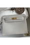 Hermes Kelly Danse II Bag In Pearl Grey Evercolor Calfskin  Replica