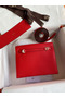Hermes Kelly Danse II Bag In Red Evercolor Calfskin  Replica