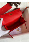 Hermes Kelly Danse II Bag In Red Evercolor Calfskin  Replica