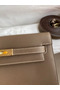Hermes Kelly Danse II Bag In Taupe Evercolor Calfskin  Replica