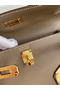Hermes Kelly Danse II Bag In Taupe Evercolor Calfskin  Replica