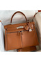 Hermes Kelly Lakis 32 Handmade Bag In Gold Swift Calfskin  Replica