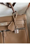 Hermes Kelly Lakis 32 Handmade Bag In Taupe Swift Calfskin  Replica