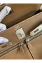 Hermes Kelly Lakis 32 Handmade Bag In Taupe Swift Calfskin  Replica