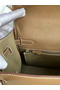 Hermes Kelly Lakis 32 Handmade Bag In Taupe Swift Calfskin  Replica