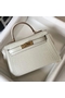 Hermes Kelly Mini II Bag In Beton Embossed Crocodile Leather  Replica