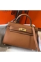 Hermes Kelly Mini II Bag In Gold Epsom Leather GHW  Replica