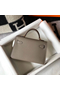 Hermes Kelly Mini II Bag In Gris Asphalt Epsom Leather GHW  Replica