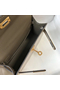 Hermes Kelly Mini II Bag In Taupe Embossed Crocodile Leather  Replica