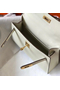 Hermes Kelly Mini II Bag In White Epsom Leather GHW  Replica