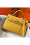 Hermes Kelly Mini II Bag In Yellow Epsom Leather GHW  Replica