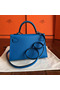 Hermes Kelly Mini II Handmade Bag In Blue Izmir Epsom Leather  Replica