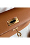 Hermes Kelly Mini II Handmade Bag In Gold Epsom Leather  Replica