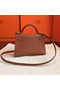 Hermes Kelly Mini II Handmade Bag In Gold Swift Calfskin  Replica