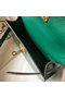Hermes Kelly Mini II Handmade Bag In Green Crocodile Embossed Leather  Replica