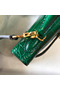 Hermes Kelly Mini II Handmade Bag In Green Crocodile Embossed Leather  Replica